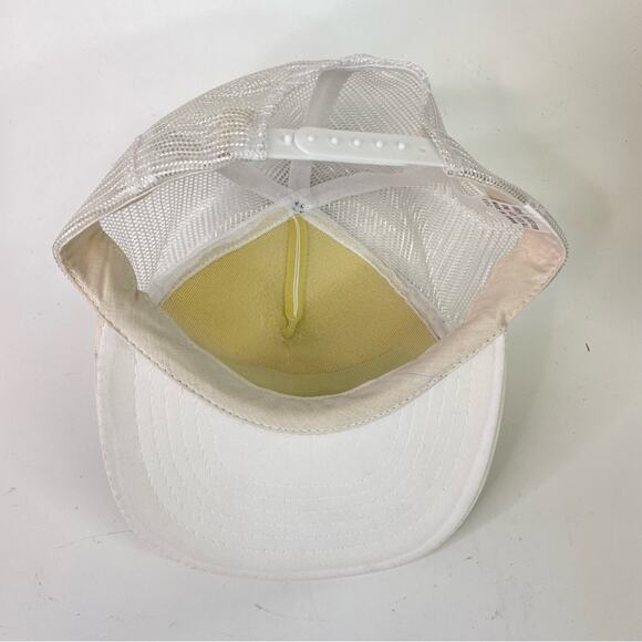 Springfield Vintage Trucker Hat Cap White 80s Retro Mesh Snap Back - Picture 5 of 7